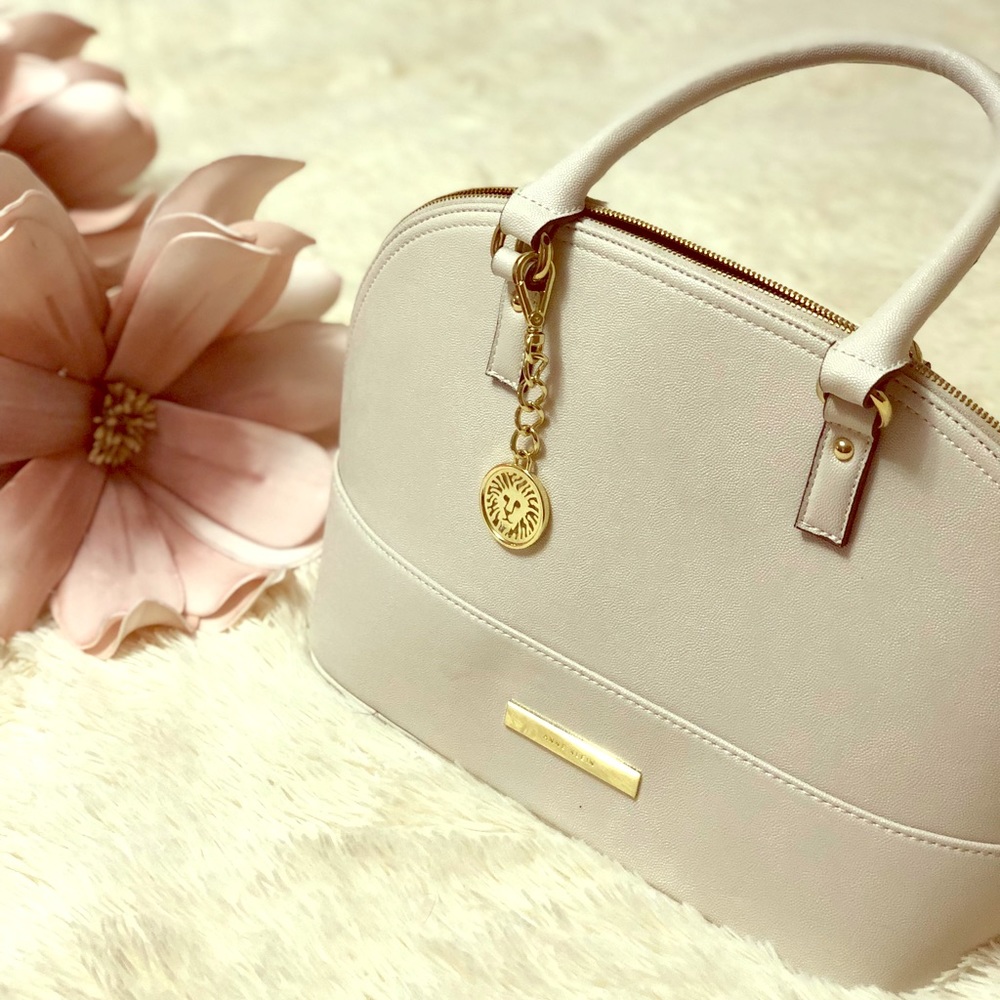 Anne Klein Beige Satchel